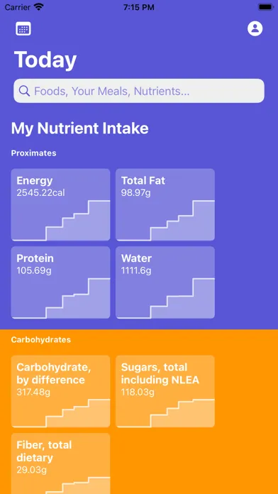 Nutrient Logger Screenshots