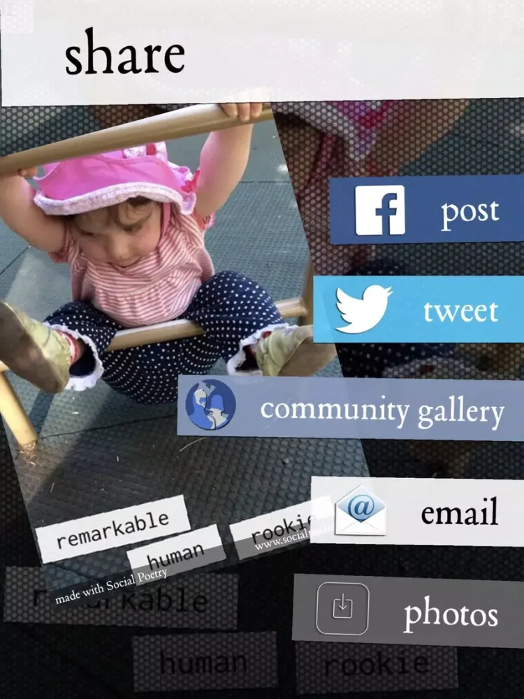 Zrzuty ekranu Social Poetry iPad 