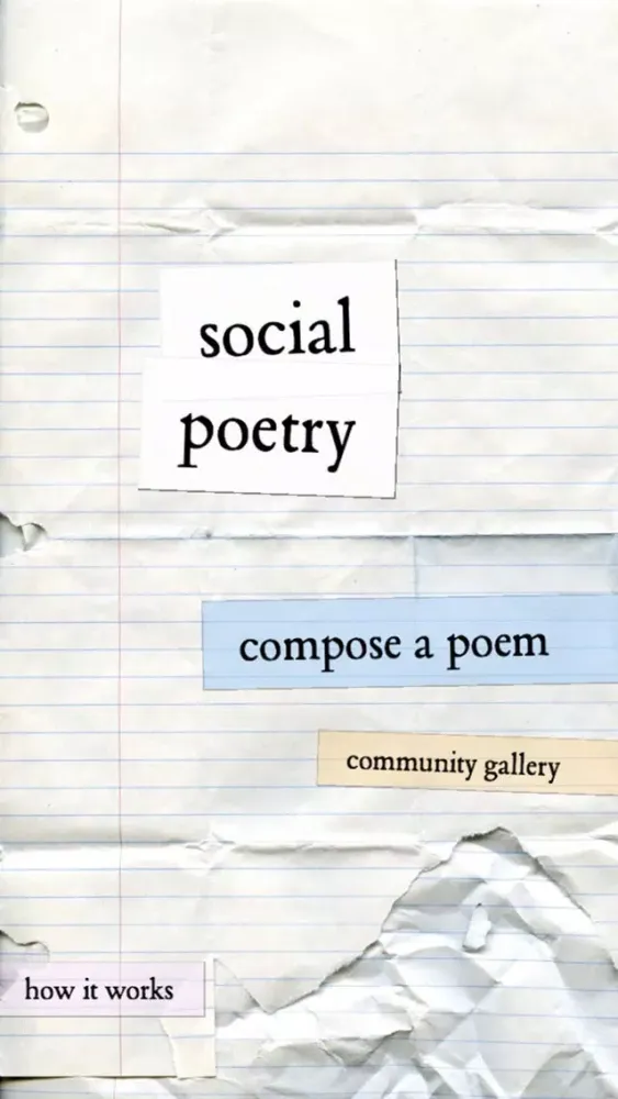 Zrzuty ekranu Social Poetry