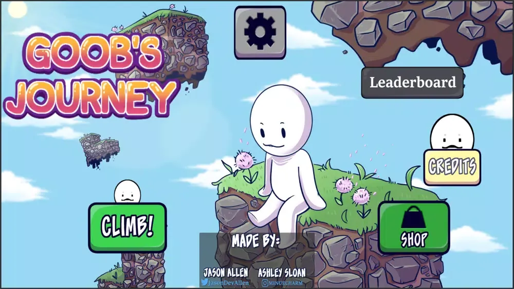 Capturas de tela do Goob's Journey