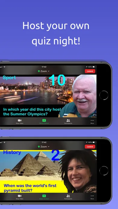 Zrzuty ekranu Lockdown Quiz Maker