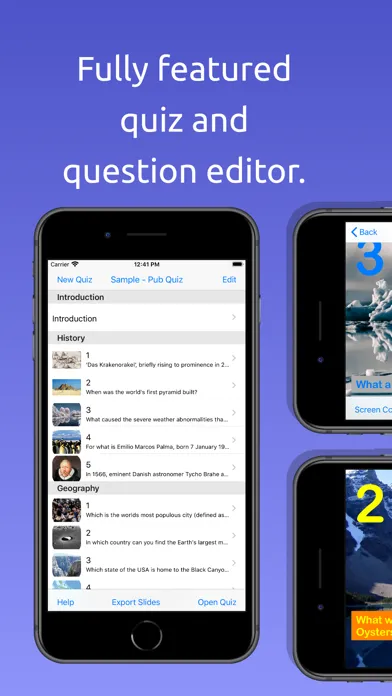 Zrzuty ekranu Lockdown Quiz Maker