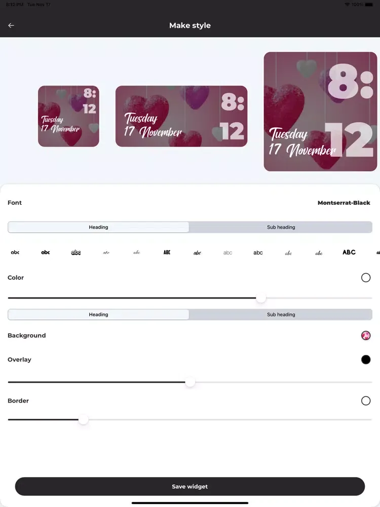 Tangkapan layar Widgety - Mobile Widgets iPad 