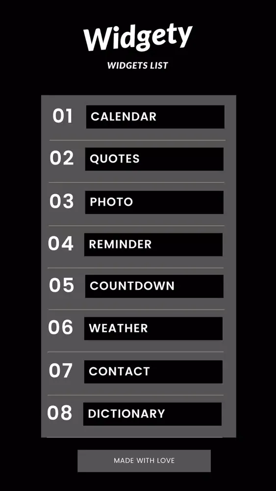 Tangkapan layar Widgety - Mobile Widgets