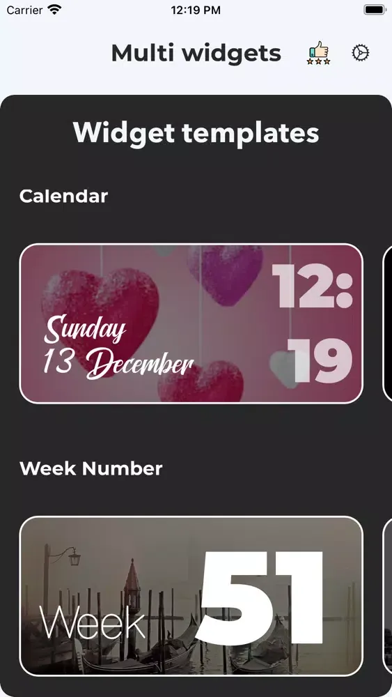 Tangkapan layar Widgety - Mobile Widgets