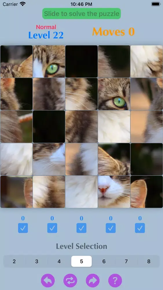 Tangkapan skrin Jigsaw Slide