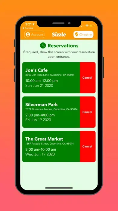 Sizzle - #checkedin together Screenshots