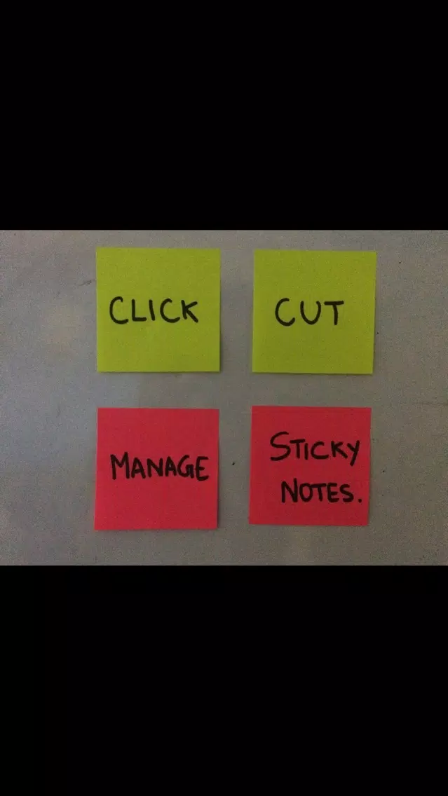 Zrzuty ekranu StickyCut Click. Cut. Manage.
