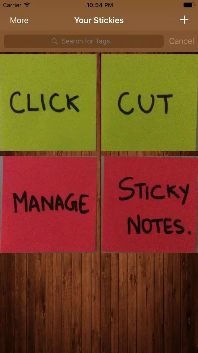 Zrzuty ekranu StickyCut Click. Cut. Manage.