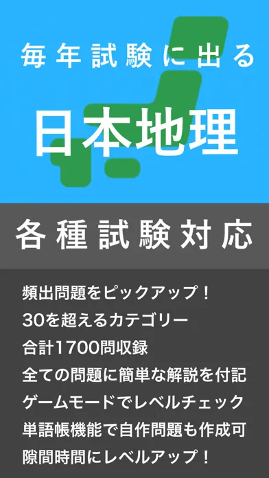 毎年試験に出る日本地理应用截图