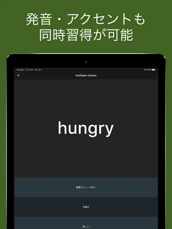 Capturas de pantalla de 英検５級 頻出単語 - リスニング試験対応 iPad 