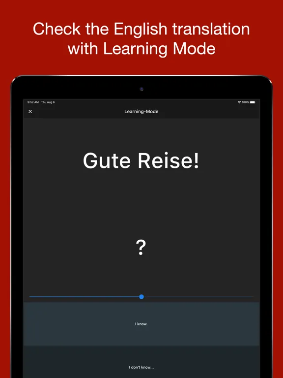 Zrzuty ekranu Basic German Vocabulary iPad 