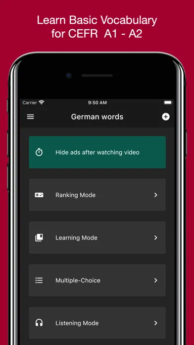 Zrzuty ekranu Basic German Vocabulary