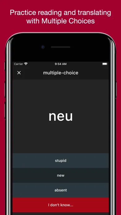 Zrzuty ekranu Basic German Vocabulary