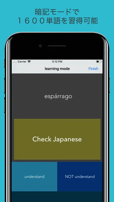 ภาพหน้าจอของ スペイン語 単語