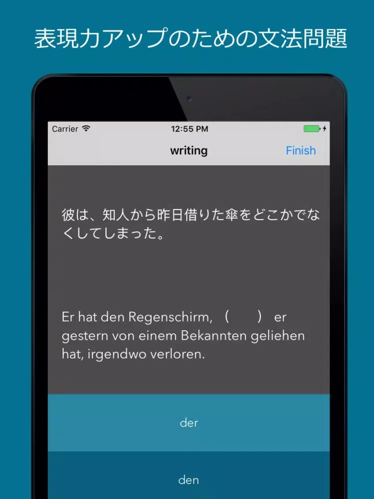 Скриншоты ドイツ語 基本例文 155 / A1 - B1 iPad 