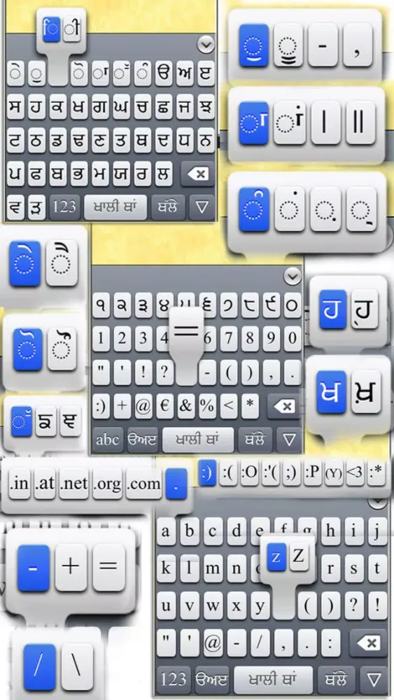 Capturas de pantalla de Punjabi Keyboards Pro with Dictionary & More