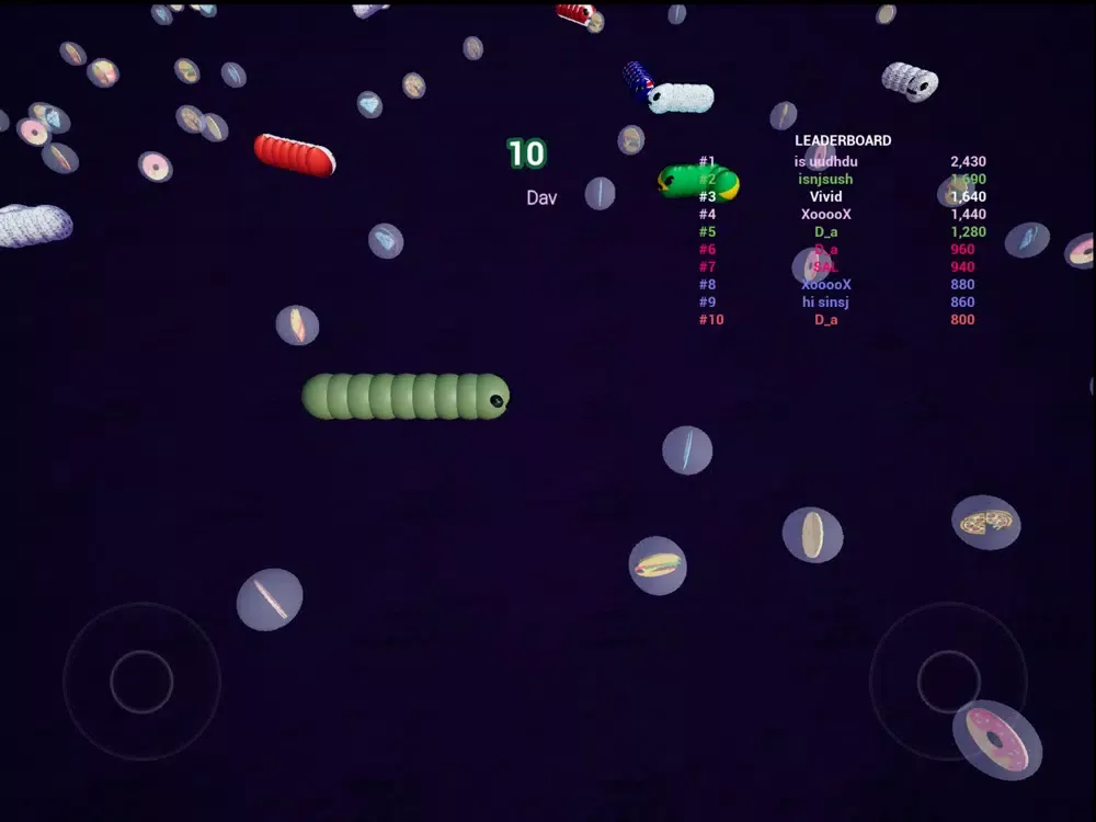 Tangkapan skrin CanOfWorms - 3D Worm Slither iPad 