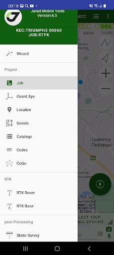 JAVAD Mobile Tools OAFcapturas de pantalla de la aplicación1