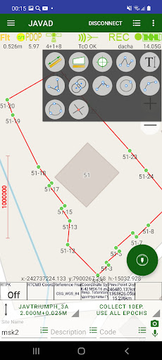 JAVAD Mobile Tools OAFcapturas de pantalla de la aplicación3