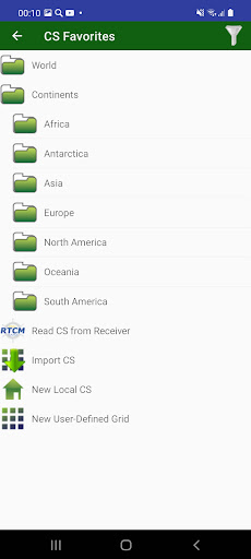 JAVAD Mobile Tools OAFcapturas de pantalla de la aplicación6
