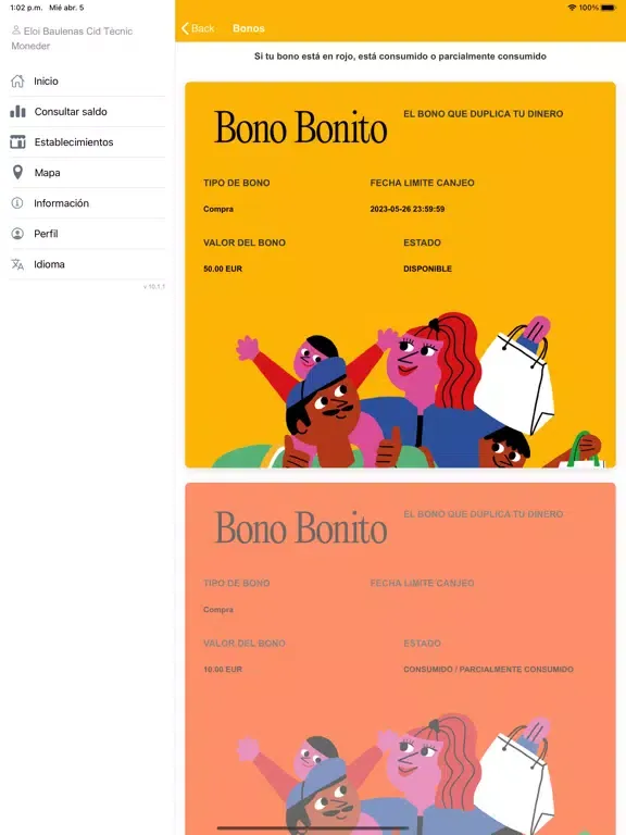 Bono Bonito la Palma iPad  스크린샷