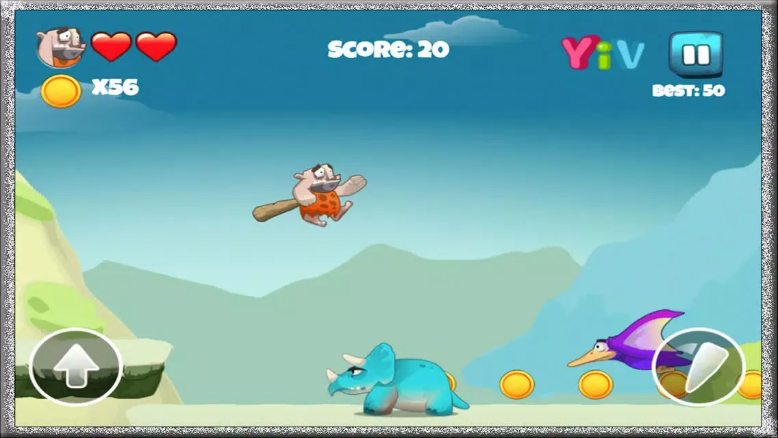 Captures d'écran de Adventure Running Game Cave man