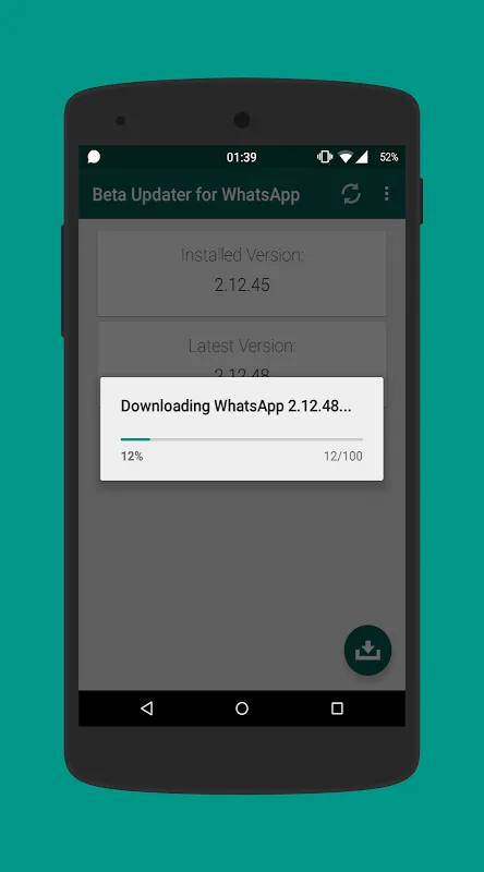 Beta Updater for WhatsApp Screenshots
