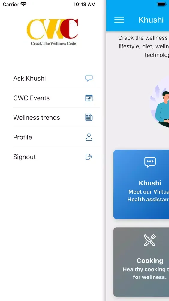 Tangkapan skrin Khushi CWC