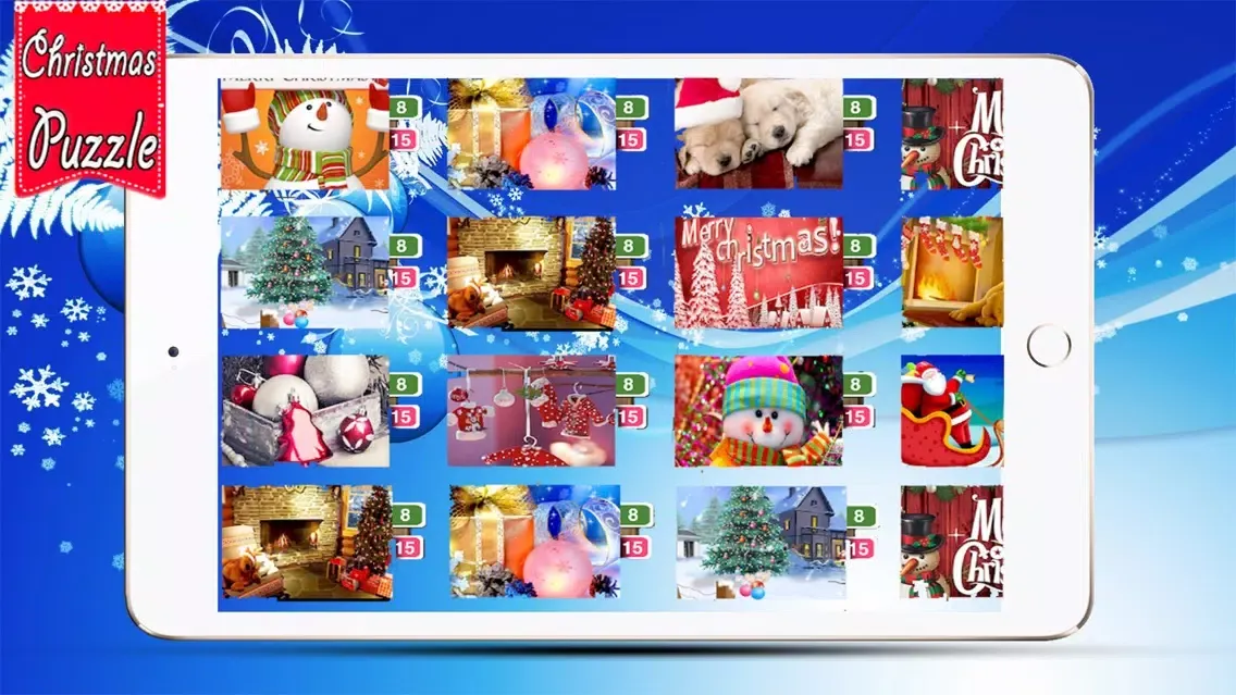 Christmas Slide me Puzzle - Santa Claus, Snowman, and Reindeer Jigsaw Puzzles for Boys,Girls & Toddlers Screenshots