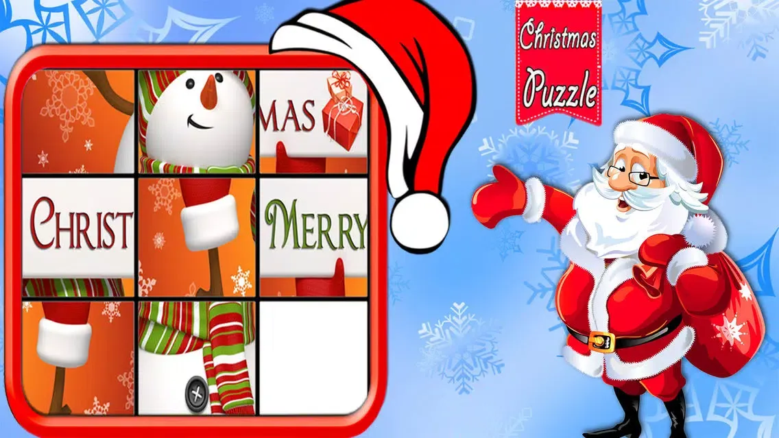 Christmas Slide me Puzzle - Santa Claus, Snowman, and Reindeer Jigsaw Puzzles for Boys,Girls & Toddlers Screenshots