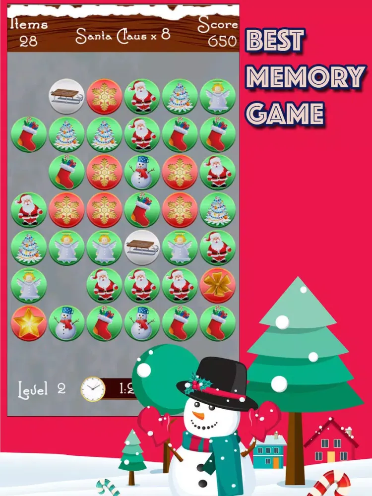 Captures d'écran de A Big Christmas Tap Puzzle Game - Match and Pop the Holiday Season Pics iPad 