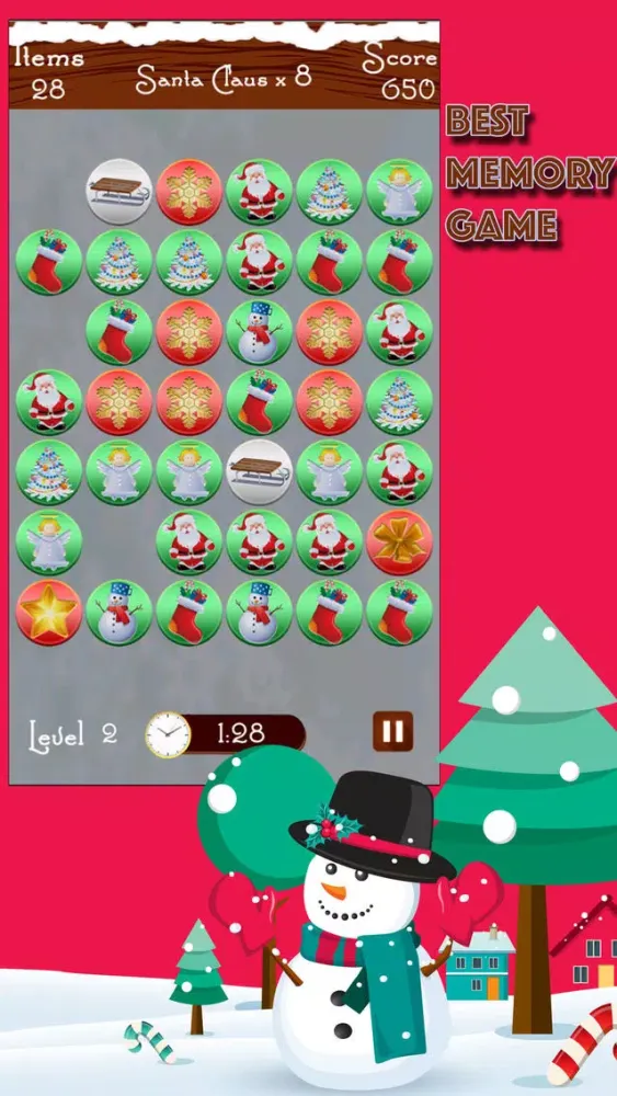 Captures d'écran de A Big Christmas Tap Puzzle Game - Match and Pop the Holiday Season Pics