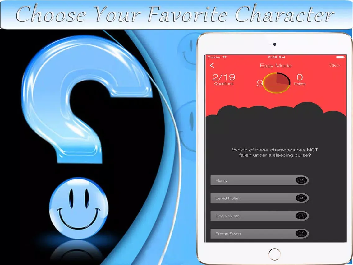 Tangkapan layar Trivia & Quiz Game: Once Upon A Time Edition ! iPad 
