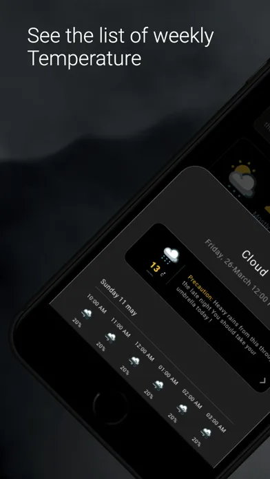 AI Weather with Smart Alarm Screenshots