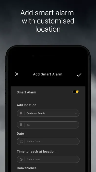 AI Weather with Smart Alarm Screenshots