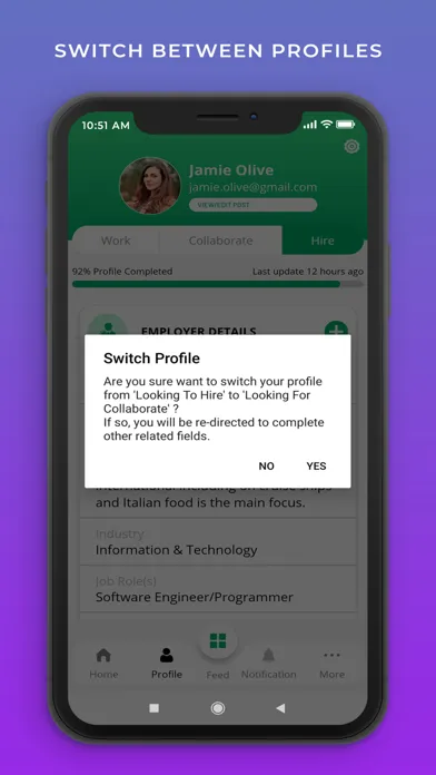 Jawbster: Work, Hire or Collab سکرین شاٹس