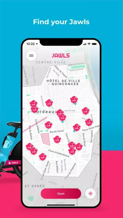 JAWLS E-scooter & Bike Sharing Ekran Görüntüleri