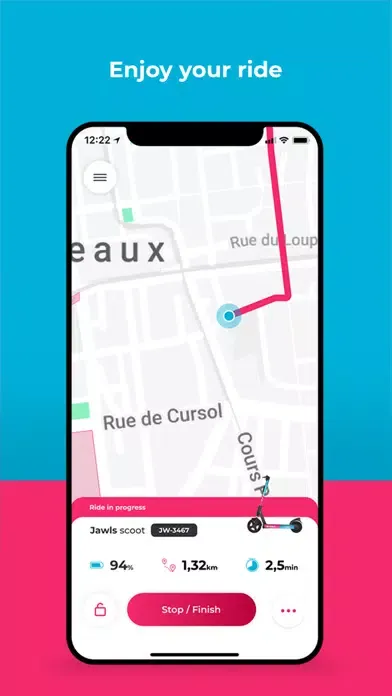 JAWLS E-scooter & Bike Sharing Ekran Görüntüleri