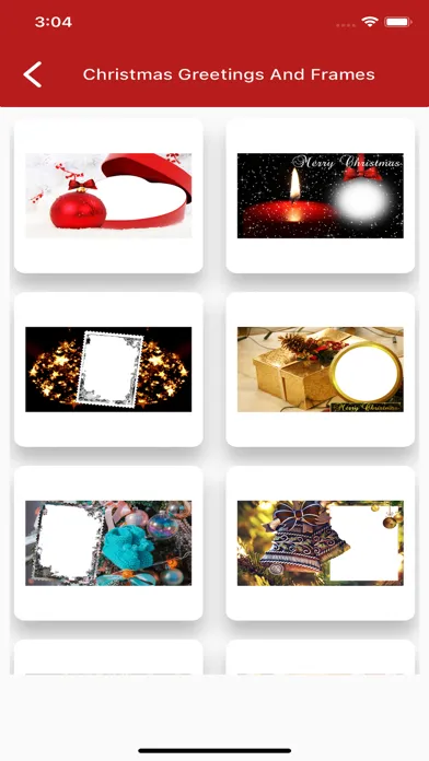 Capturas de tela do Christmas Greetings And Frames