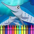 Aquatic Coloring E-Book-Ocean Animals Paint Pages Aquatic Coloring E-Book-Ocean Animals Paint Pages