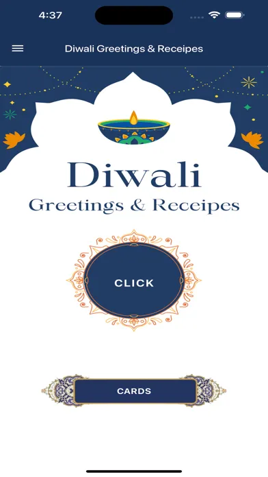 Diwali Greetings & Receipes Screenshots