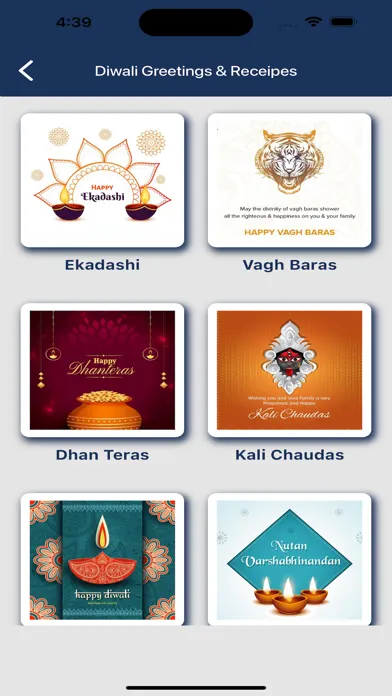 Diwali Greetings & Receipes Screenshots