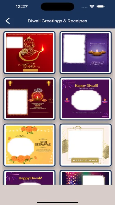 Diwali Greetings & Receipes Screenshots