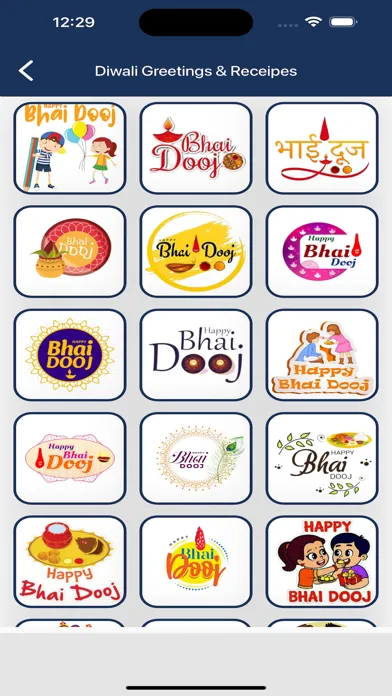 Diwali Greetings & Receipes Screenshots