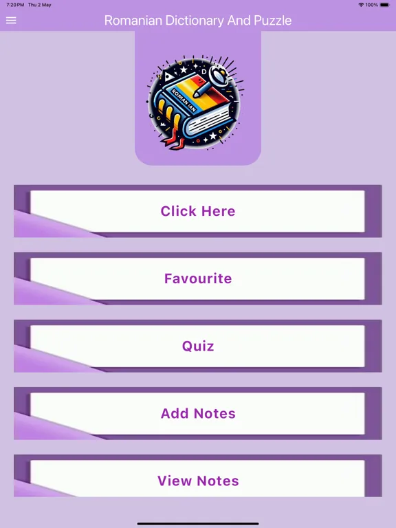 Romanian Dictionary And Puzzle iPad  Ekran Görüntüleri