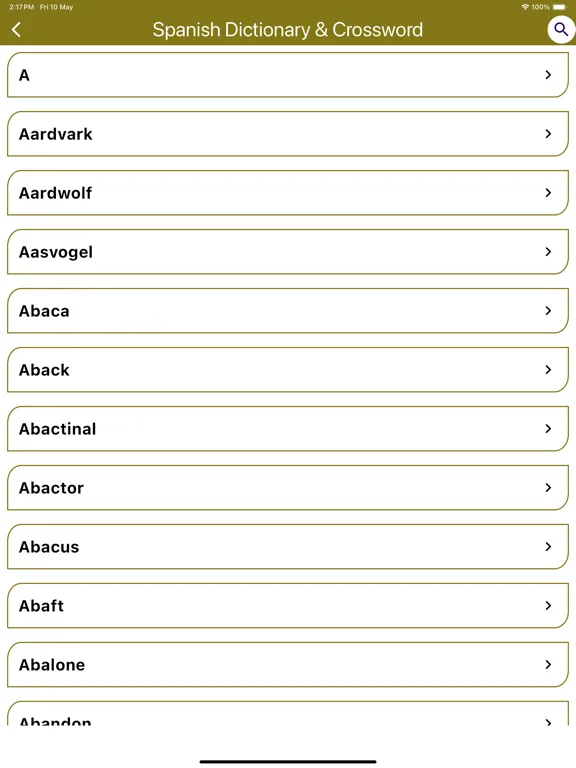 Скриншоты Spanish Dictionary & Crossword iPad 