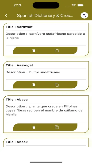 Скриншоты Spanish Dictionary & Crossword