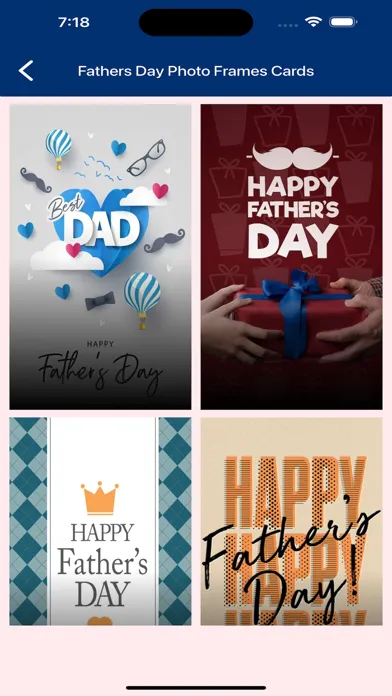 Скриншоты Fathers Day Photo Frames Cards
