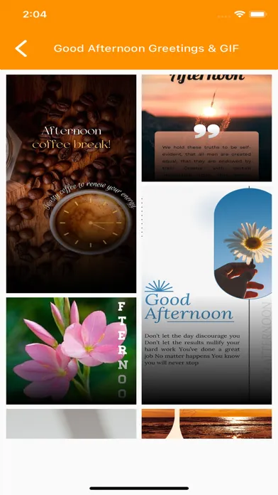 Capturas de tela do Good Afternoon Greetings & GIF